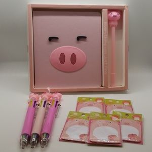 1 LEFT!!! pig stationery set/stationary , kawaii